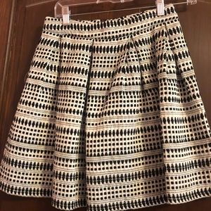 Black and white skirt